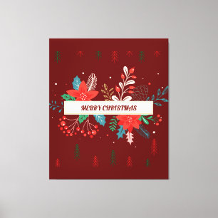 Impressão Em Tela Feliz Natal