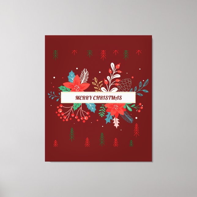 Impressão Em Tela Feliz Natal (Frente)