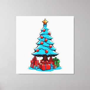 Impressão Em Tela Feliz Natal 3D