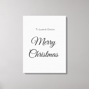 Impressão Em Tela Feliz Natal adicionar nome texto presente personal