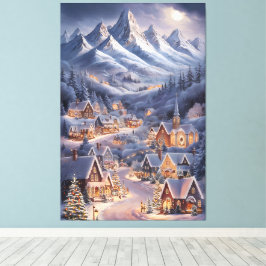 Impressão Em Tela Feliz Natal Cartão de Boas Festas Winter Wonderlan