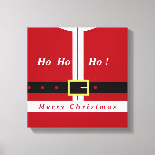 Impressão Em Tela Feliz Natal - Papai Noel - Presentes Para Todos