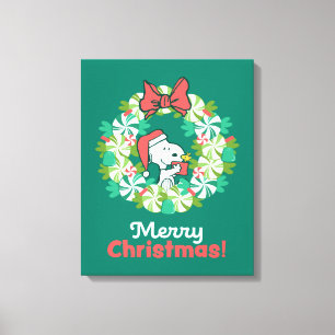 Impressão Em Tela Feliz Natal, Peppermint, Feriado Feriado