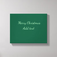 Feliz Natal verde plano solo holida