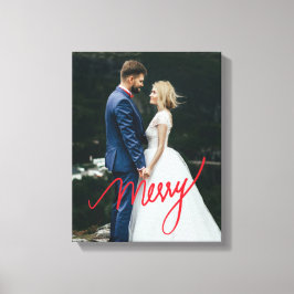 Impressão Em Tela Feliz | Nova Foto de Casamento de Natal