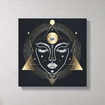 Feminine Third Eye with Golden Geometry