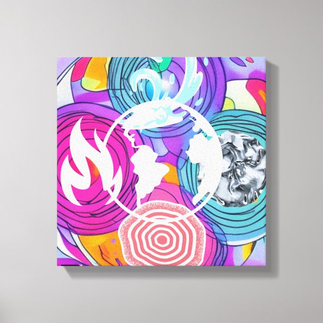 Impressão Em Tela Feng Shui (Frente)