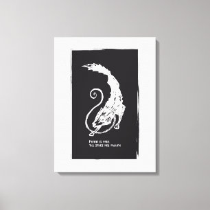 Impressão Em Tela Fenrir Fenris é um cão livre que viaja a mitologia