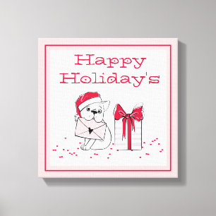 Impressão Em Tela Férias Felizes