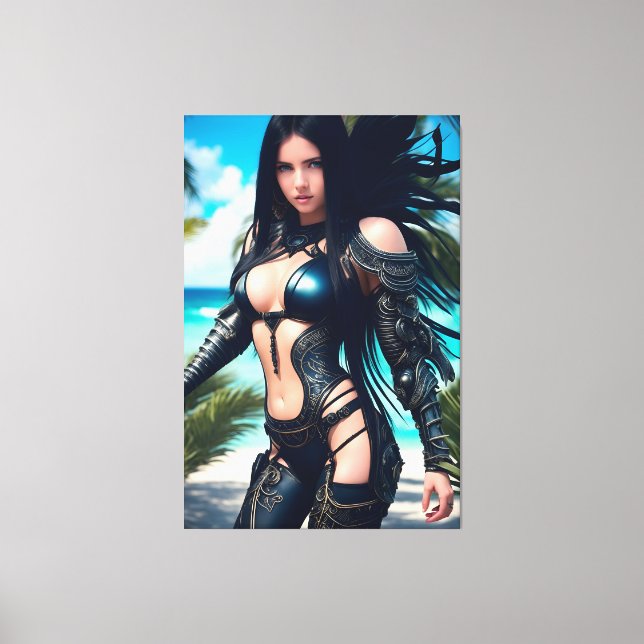 Impressão Em Tela Férias tropicais de alienígena 003 (Frente)