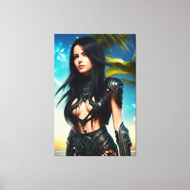 Impressão Em Tela Férias tropicais de alienígena 069 (Frente)