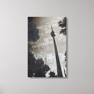 Impressão Em Tela Fernsehturm de Estugarda espécie poster