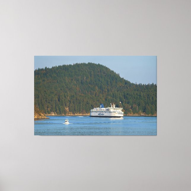 Impressão Em Tela Ferry Na Miners Bay BC (Frente)