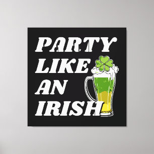 Impressão Em Tela Festa como um Irlandês