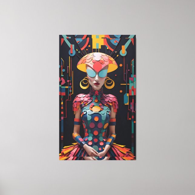 Impressão Em Tela Festa de Nova Tarde de de Alice - Ken Gage Art (Frente)