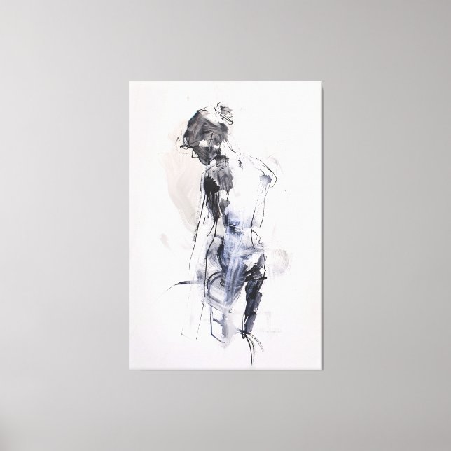 Impressão Em Tela Figura abstrato da mulher: (Frente)