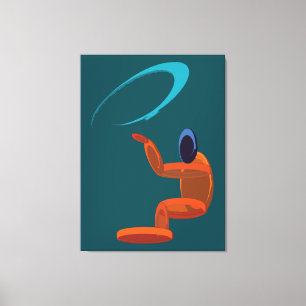 Impressão Em Tela Figura Cósmica Abstrata Conceitual