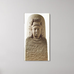Impressão Em Tela Figura de Ekamukha Siva-Linga do templo em K