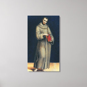 Impressão Em Tela Figura de uma monge Franciscan