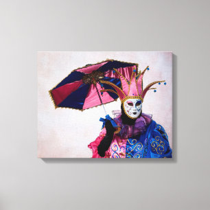 Impressão Em Tela Figurino do Carnaval de Jester, Veneza