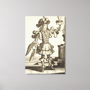 Impressão Em Tela Figurino para um Dealer de Penas, pub. por Gerard