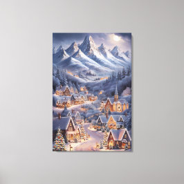 Impressão Em Tela Fijne Kerstfeest Winter Wonderland Greeting Card 