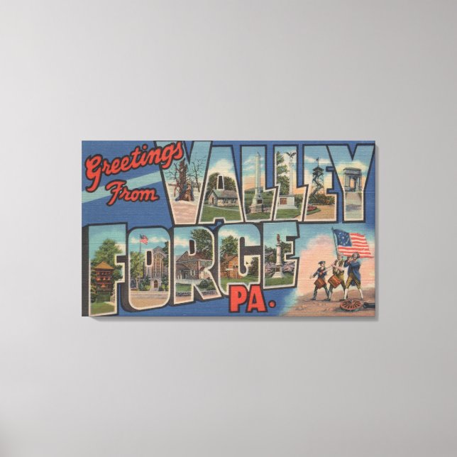 Impressão Em Tela Filadélfia, Pensilvânia - Valley Forge (Frente)