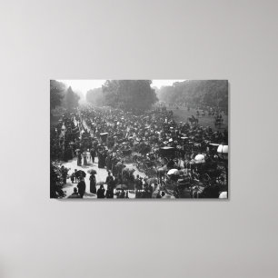 Impressão Em Tela Fileira podre em Hyde Park, Londres, c.1890