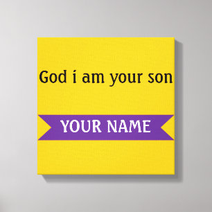 Impressão Em Tela Filho Fiel – Nome Personalizado Design Inspirador