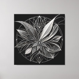 Impressão Em Tela Filigree Floral Mandala