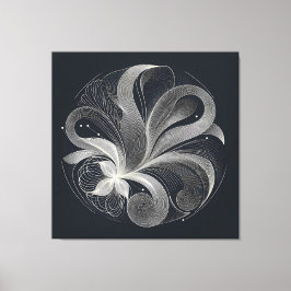 Impressão Em Tela Filigree Flow Circle