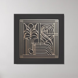 Impressão Em Tela Filigree Nature Lines