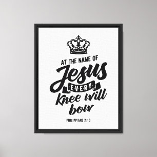 Impressão Em Tela Filipenses 2:10