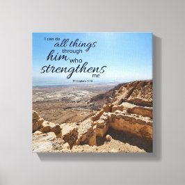 Impressão Em Tela Filipenses 4:13 Tela Enrolada