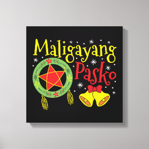 Impressão Em Tela Filipinas Filipino Natal Maligayang Pasko