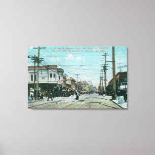 Impressão Em Tela Fillmore Street View 1 ano após o incêndio de 1906