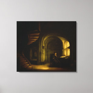 Impressão Em Tela Filósofo com livro aberto, 1625-7 (óleo no painel)