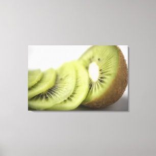 Impressão Em Tela Fim-acima de fatias do quivi