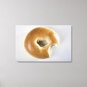 Impressão Em Tela Fim-acima de um bagel