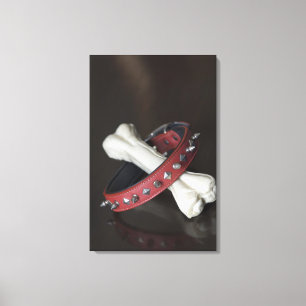 Impressão Em Tela Fim-acima de um colar do animal de estimação e d