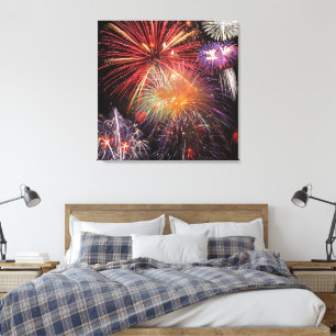 Impressão Em Tela Final de Fogos de Artifício