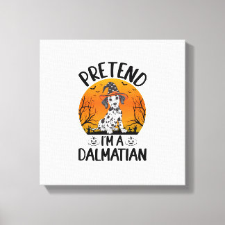 Impressão Em Tela Fingir que sou um cachorro dálmata no Halloween (3