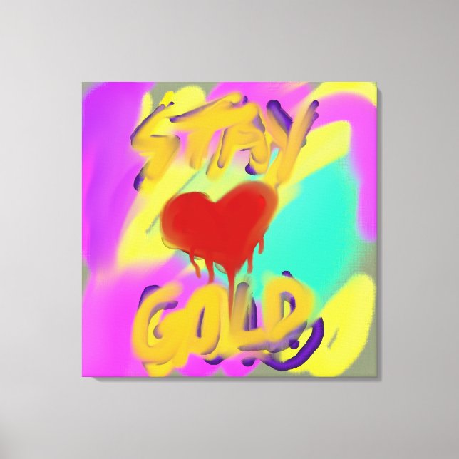 IMPRESSÃO EM TELA FIQUE DOURADO (Frente)