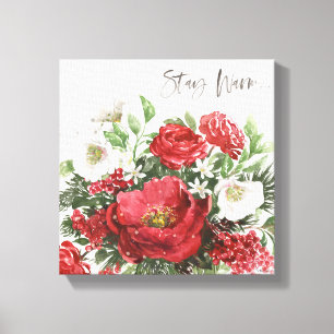 Impressão Em Tela Fique Quente - Flores de Férias