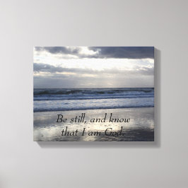 Impressão Em Tela Fique quieto e saiba que eu sou Deus