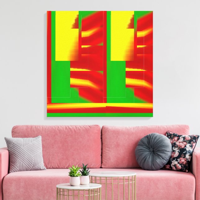 Impressão Em Tela Fireflack (Insitu(Sala de estar))