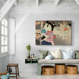 Impressão Em Tela Firefly Cage - Ukiyo-e Vintage Japonês