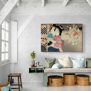 Impressão Em Tela Firefly Cage - Ukiyo-e Vintage Japonês