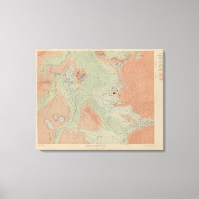 Impressão Em Tela Firehole Geyser Basin (Frente)