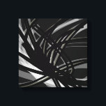 Impressão Em Tela Fitas de Abstrato preto e branco | Sombras e Luz<br><div class="desc">Na moda, design preto e branco moderno com fitas abstrato de em sombras e luz. Você pode personalizar alterando a cor do plano de fundo e/ou a cor da linha. Selecione 'personalizar' e navegue até a seção de camadas para exibir a(s) imagem(s) e alterar a cor do plano de fundo...</div>